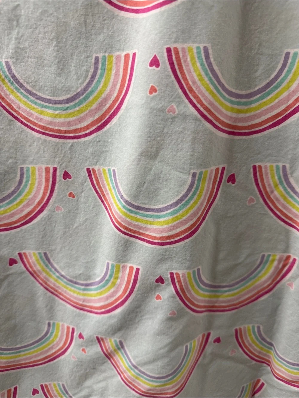 Pastel Rainbow Print kids TWIN SIZE duvet cover 56